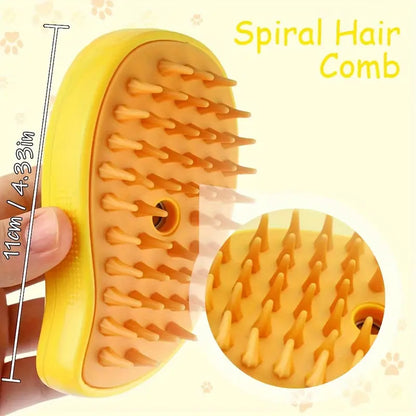 Cleaning and Massage Combs, Rechargeable Cat Comb Floating Hair Removal Comb, Pet Grooming Cat Hair Grooming Brush Pet Steam Brush for Cats and Dogs Electric Spray Massager to Detangle Hair and Remove Shedding