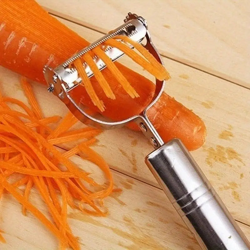 1 stainless steel vegetable peeler with multifunctional fruit and potato grater for cooking and rest, kitchen tool for restaurants that does not require manual charging