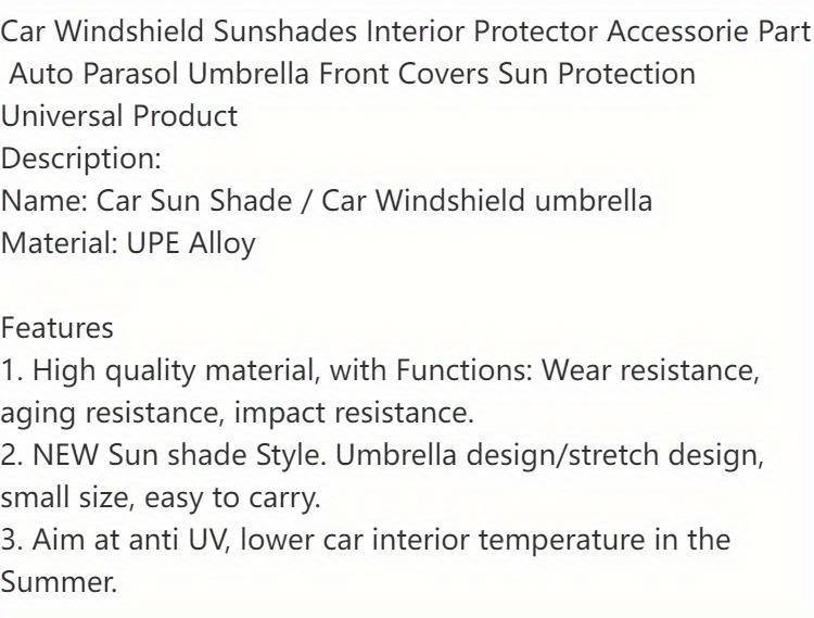 Protect Your Car from the Sun with a Portable, Foldable Car Windshield Sunshade