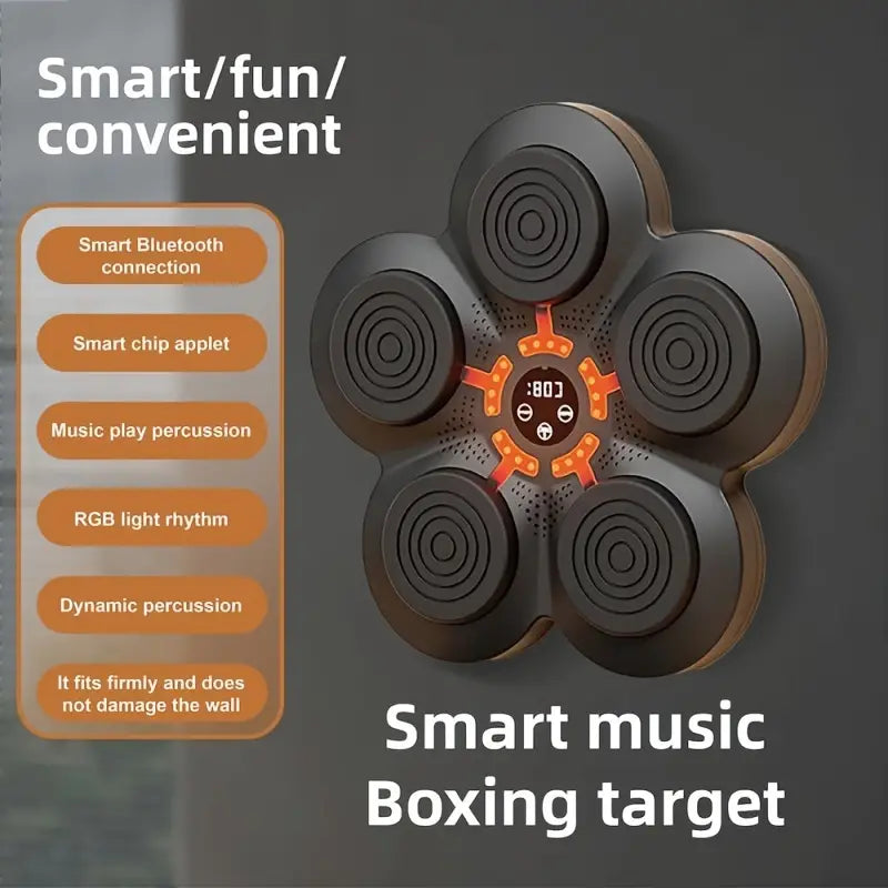 1 Smart Interactive Boxing Machine with Adjustable Height, USB Charging, Speed and Agility Training Equipment, Ideal Christmas and Valentine's Day Gift