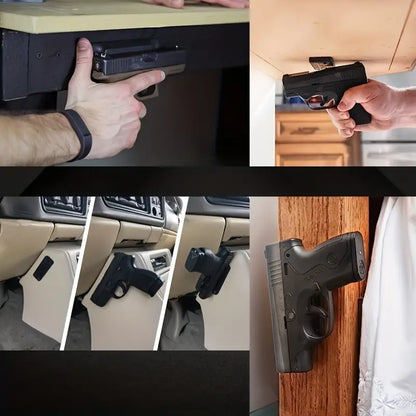 Gun Magnet, Gun Holder, Magnetic Conceal Mount for Pistols, Rifles and Shotguns for Men and Women | Hidden Storage for Vehicle, Car