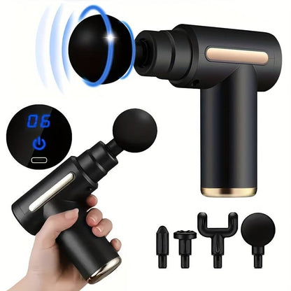 One Massage Gun: Deep Tissue Muscle Percussion Massager, Suitable for Body, Back, and Neck Relaxation, Ultra-Compact and Elegant Design, High Torque Power Source