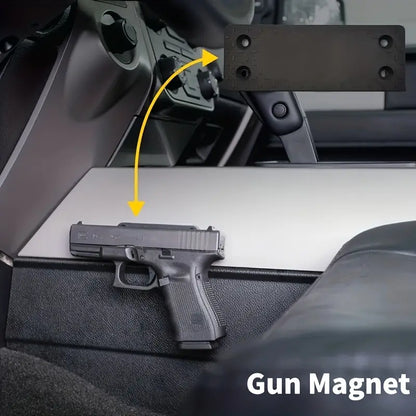 Gun Magnet, Gun Holder, Magnetic Conceal Mount for Pistols, Rifles and Shotguns for Men and Women | Hidden Storage for Vehicle, Car