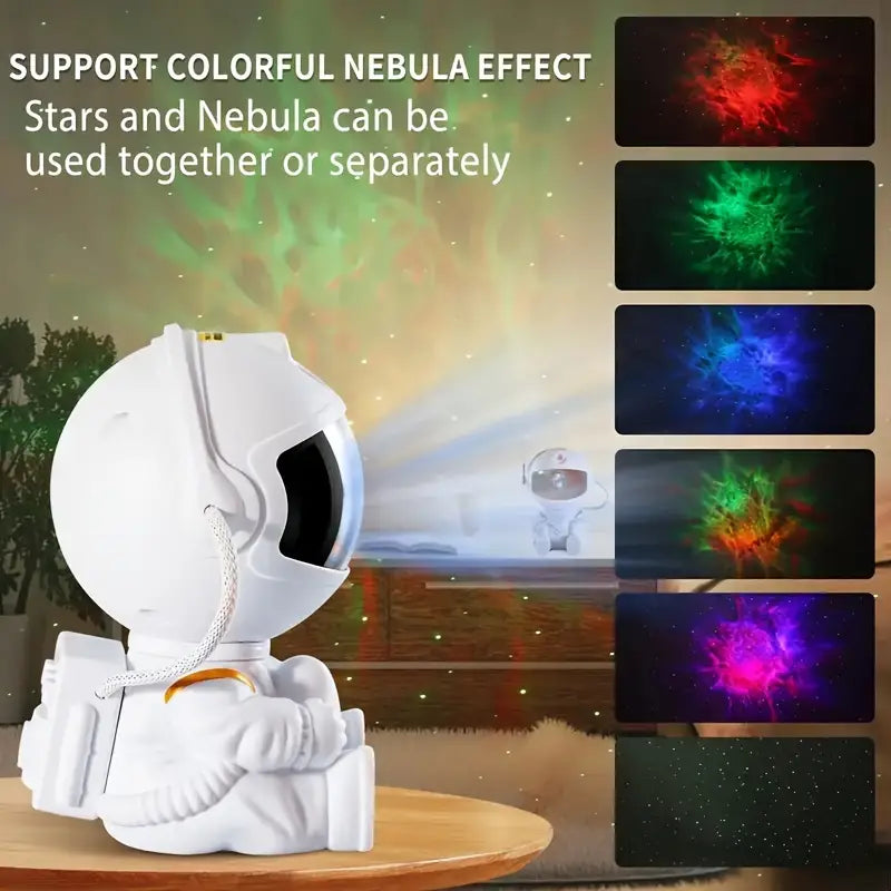 New Led Sky Nebula Atmosphere Lamp Home Star Light Astronaut Galaxy Projector Smart Astronaut Star Moving Starry Sky Night Light Star Projector Spaceman Projector