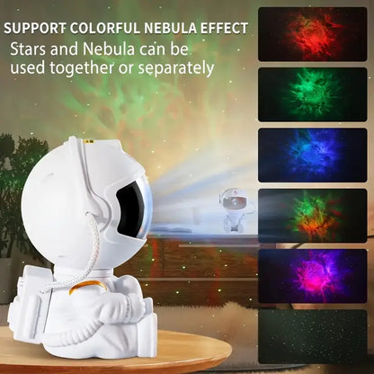 New Led Sky Nebula Atmosphere Lamp Home Star Light Astronaut Galaxy Projector Smart Astronaut Star Moving Starry Sky Night Light Star Projector Spaceman Projector