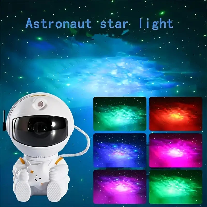 New Led Sky Nebula Atmosphere Lamp Home Star Light Astronaut Galaxy Projector Smart Astronaut Star Moving Starry Sky Night Light Star Projector Spaceman Projector