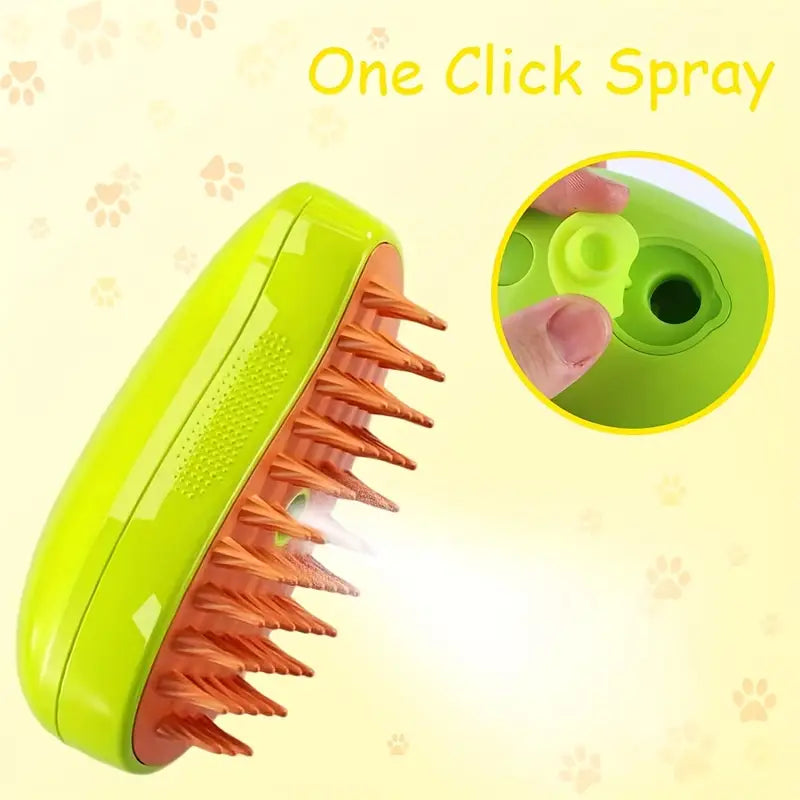 Cleaning and Massage Combs, Rechargeable Cat Comb Floating Hair Removal Comb, Pet Grooming Cat Hair Grooming Brush Pet Steam Brush for Cats and Dogs Electric Spray Massager to Detangle Hair and Remove Shedding