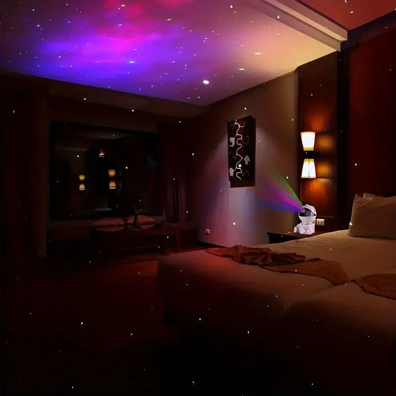 New Led Sky Nebula Atmosphere Lamp Home Star Light Astronaut Galaxy Projector Smart Astronaut Star Moving Starry Sky Night Light Star Projector Spaceman Projector