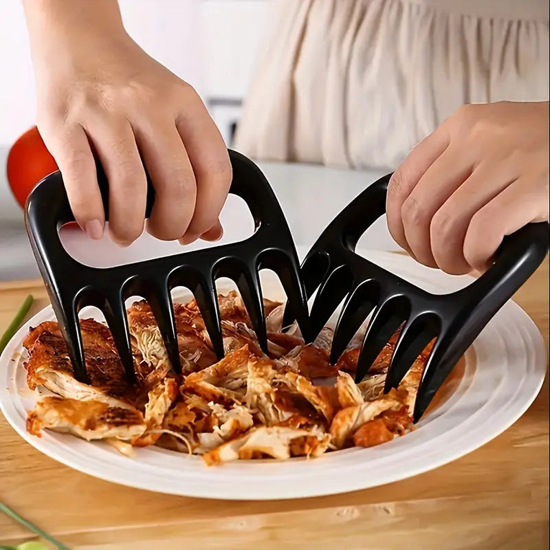 Heavy Duty Stainless Steel Meat Claw Set - Ultra Sharp Blades & Heat Resistant For Easy Shredding, Slicing & Use - Perfect BBQ Accessory & Gift for Men